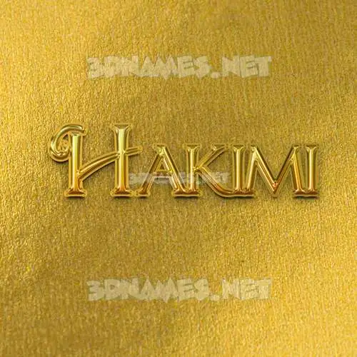 hakimi in All Gold style - 3D name wallpaper hakimi in All Gold style - 3D name wallpaper