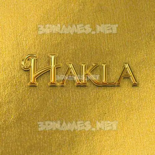 hakla in All Gold style - 3D name wallpaper hakla in All Gold style - 3D name wallpaper