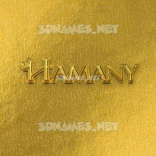 hamany in All Gold style - 3D name wallpaper hamany in All Gold style - 3D name wallpaper