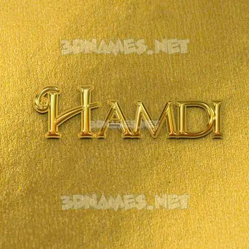 hamdi in All Gold style - 3D name wallpaper hamdi in All Gold style - 3D name wallpaper