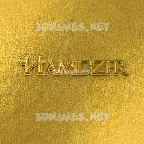 hamidzfr in All Gold style - 3D name wallpaper hamidzfr in All Gold style - 3D name wallpaper