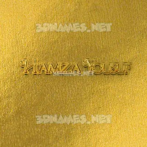 hamza yousuf in All Gold style - 3D name wallpaper hamza yousuf in All Gold style - 3D name wallpaper