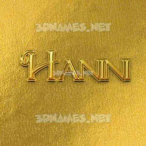 hanini in All Gold style - 3D name wallpaper hanini in All Gold style - 3D name wallpaper