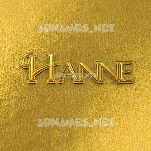hanne in All Gold style - 3D name wallpaper hanne in All Gold style - 3D name wallpaper