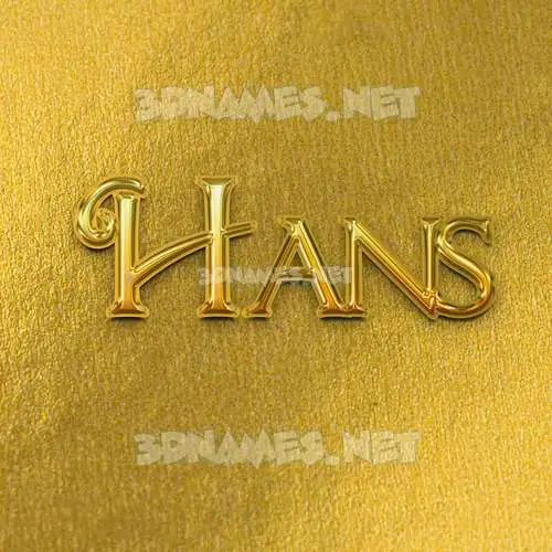 hans in All Gold style - 3D name wallpaper hans in All Gold style - 3D name wallpaper