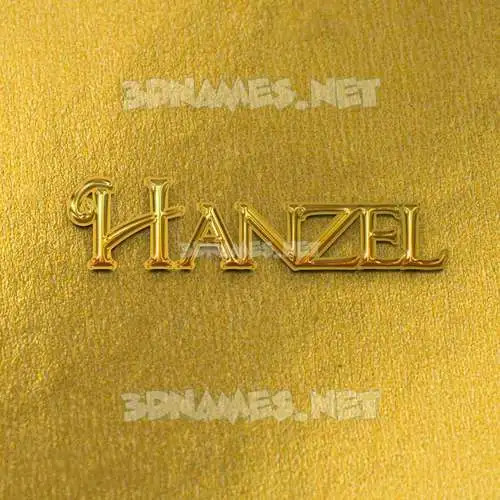 hanzel in All Gold style - 3D name wallpaper hanzel in All Gold style - 3D name wallpaper