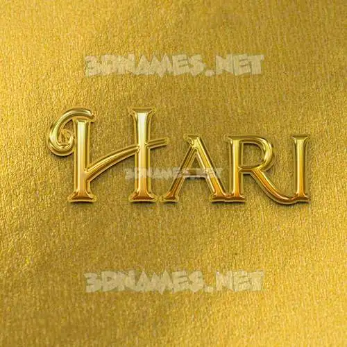 hari in All Gold style - 3D name wallpaper hari in All Gold style - 3D name wallpaper