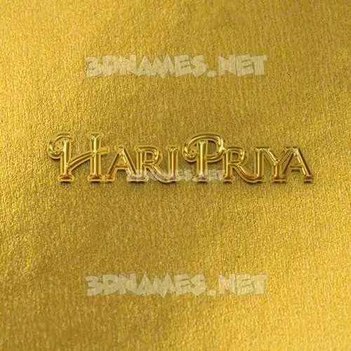 hari priya in All Gold style - 3D name wallpaper hari priya in All Gold style - 3D name wallpaper