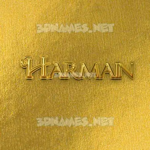 harmain in All Gold style - 3D name wallpaper harmain in All Gold style - 3D name wallpaper