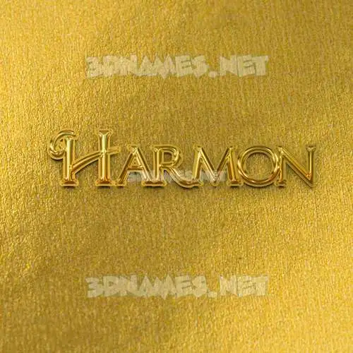 harmon in All Gold style - 3D name wallpaper harmon in All Gold style - 3D name wallpaper