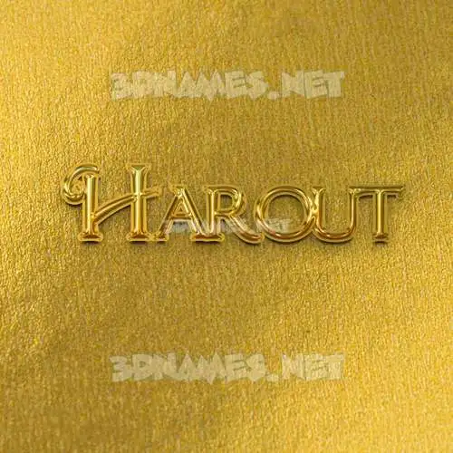 harout in All Gold style - 3D name wallpaper harout in All Gold style - 3D name wallpaper