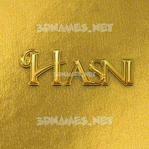 hasni in All Gold style - 3D name wallpaper hasni in All Gold style - 3D name wallpaper