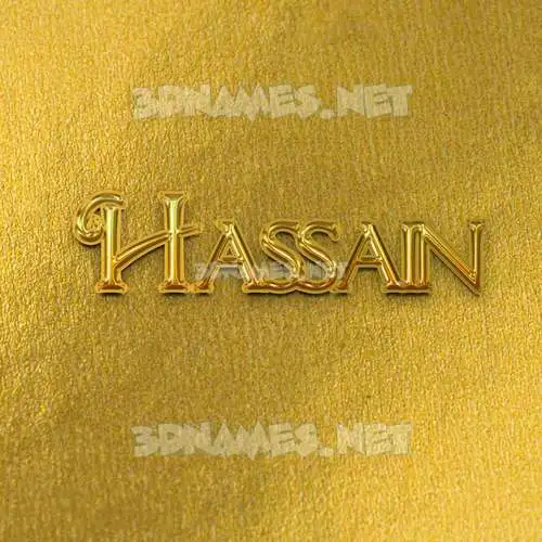 hassain in All Gold style - 3D name wallpaper hassain in All Gold style - 3D name wallpaper