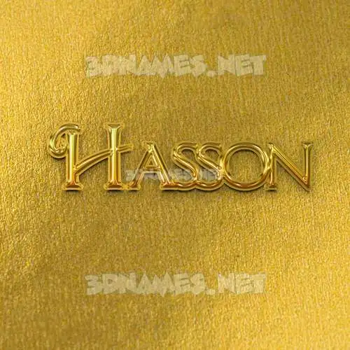 hasson in All Gold style - 3D name wallpaper hasson in All Gold style - 3D name wallpaper