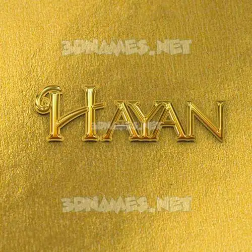 hayan in All Gold style - 3D name wallpaper hayan in All Gold style - 3D name wallpaper