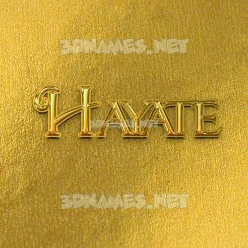hayate in All Gold style - 3D name wallpaper hayate in All Gold style - 3D name wallpaper