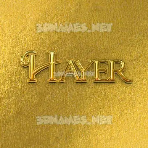 hayer in All Gold style - 3D name wallpaper hayer in All Gold style - 3D name wallpaper