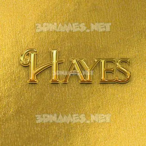 hayes in All Gold style - 3D name wallpaper hayes in All Gold style - 3D name wallpaper