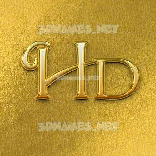 hd in All Gold style - 3D name wallpaper hd in All Gold style - 3D name wallpaper