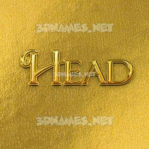 head in All Gold style - 3D name wallpaper head in All Gold style - 3D name wallpaper