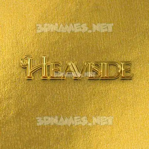 heaviside in All Gold style - 3D name wallpaper heaviside in All Gold style - 3D name wallpaper