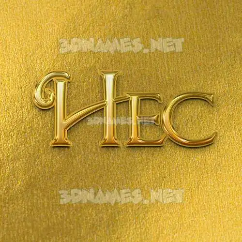hec in All Gold style - 3D name wallpaper hec in All Gold style - 3D name wallpaper