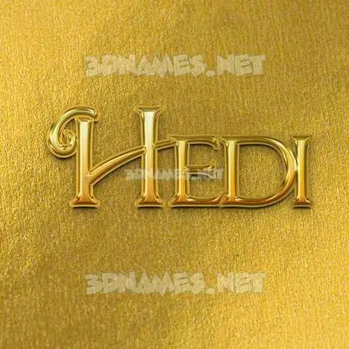 hedi in All Gold style - 3D name wallpaper hedi in All Gold style - 3D name wallpaper