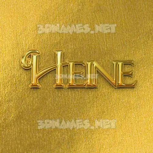 heine in All Gold style - 3D name wallpaper heine in All Gold style - 3D name wallpaper