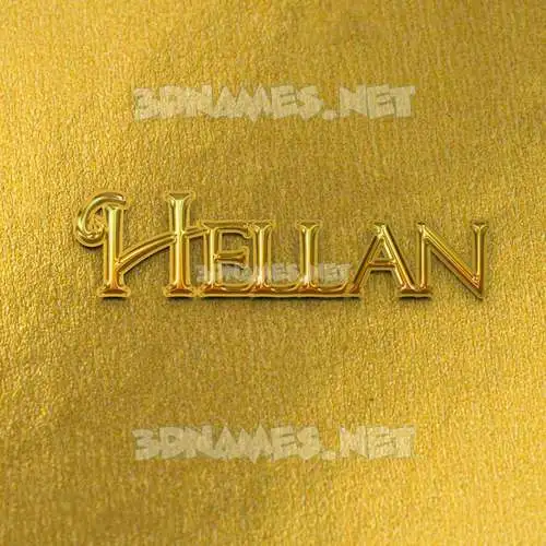hellan in All Gold style - 3D name wallpaper hellan in All Gold style - 3D name wallpaper