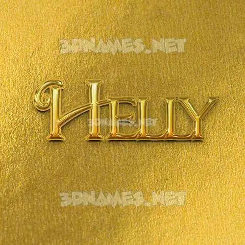 helly in All Gold style - 3D name wallpaper helly in All Gold style - 3D name wallpaper