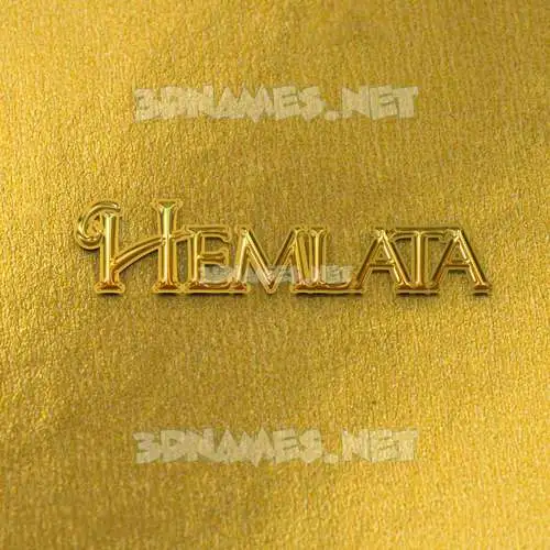 hemlata in All Gold style - 3D name wallpaper hemlata in All Gold style - 3D name wallpaper
