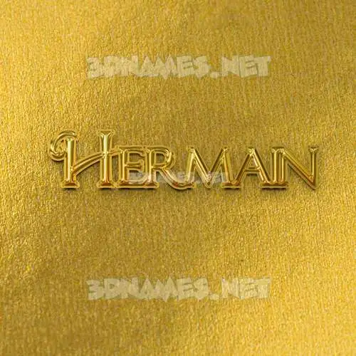 hermain in All Gold style - 3D name wallpaper hermain in All Gold style - 3D name wallpaper