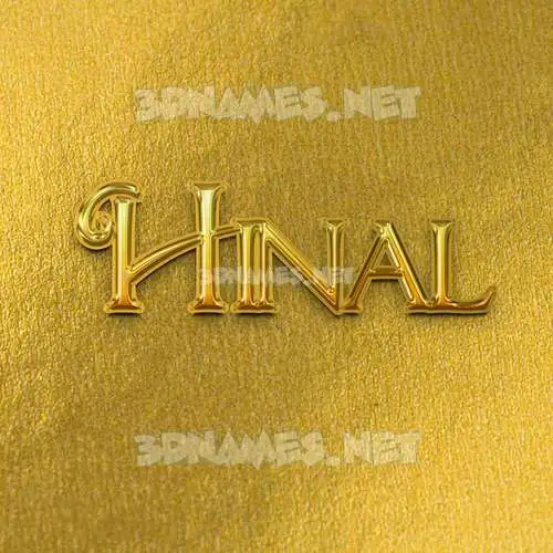 hinal in All Gold style - 3D name wallpaper hinal in All Gold style - 3D name wallpaper