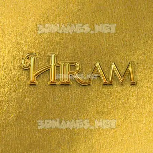 hiram in All Gold style - 3D name wallpaper hiram in All Gold style - 3D name wallpaper