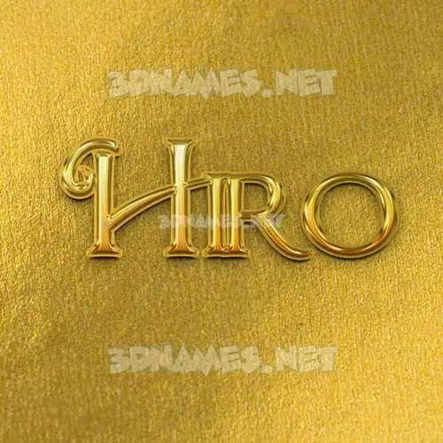 hiro in All Gold style - 3D name wallpaper hiro in All Gold style - 3D name wallpaper