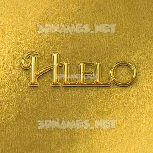 hlelo in All Gold style - 3D name wallpaper hlelo in All Gold style - 3D name wallpaper