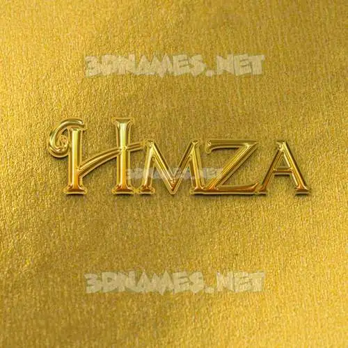 hmza in All Gold style - 3D name wallpaper hmza in All Gold style - 3D name wallpaper