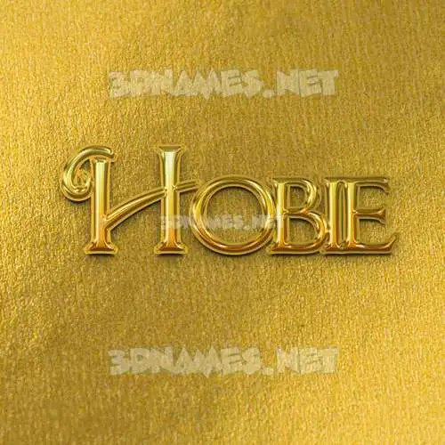 hobie in All Gold style - 3D name wallpaper hobie in All Gold style - 3D name wallpaper