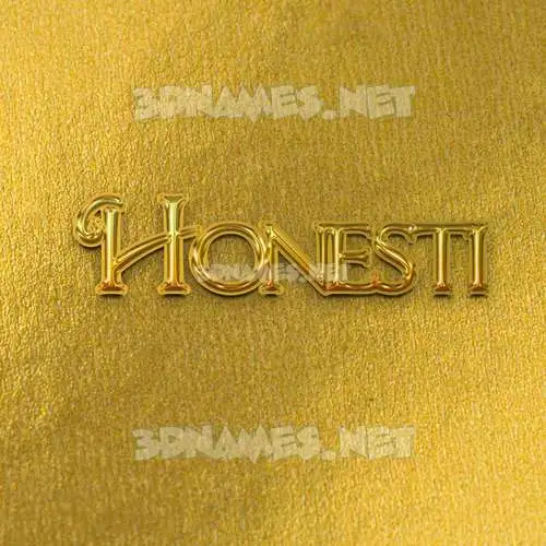 honesti in All Gold style - 3D name wallpaper honesti in All Gold style - 3D name wallpaper