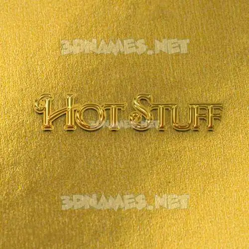 hot stuff in All Gold style - 3D name wallpaper hot stuff in All Gold style - 3D name wallpaper