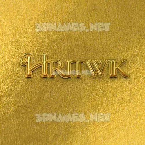 hritwik in All Gold style - 3D name wallpaper hritwik in All Gold style - 3D name wallpaper