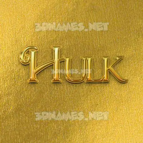 hulk in All Gold style - 3D name wallpaper hulk in All Gold style - 3D name wallpaper