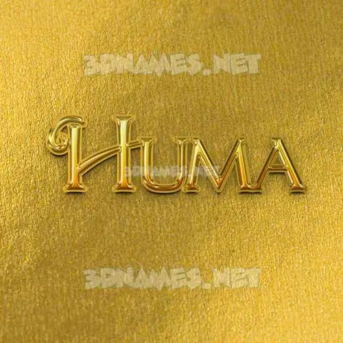 huma in All Gold style - 3D name wallpaper huma in All Gold style - 3D name wallpaper