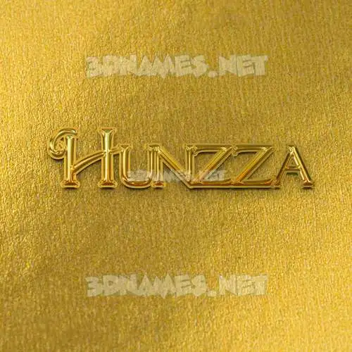 hunzza in All Gold style - 3D name wallpaper hunzza in All Gold style - 3D name wallpaper