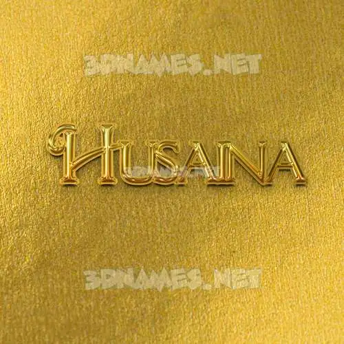husaina in All Gold style - 3D name wallpaper husaina in All Gold style - 3D name wallpaper
