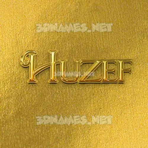huzef in All Gold style - 3D name wallpaper huzef in All Gold style - 3D name wallpaper
