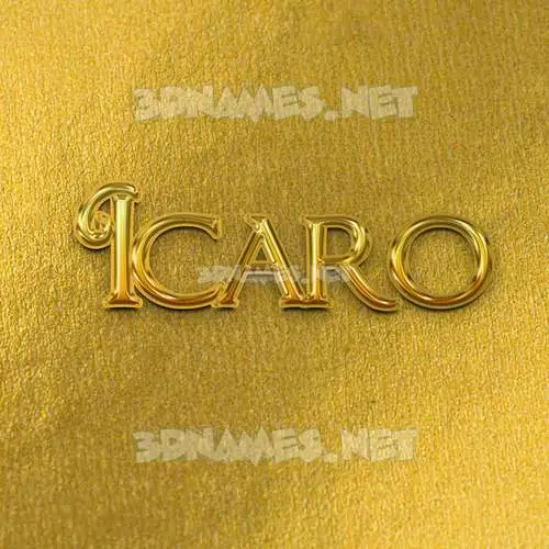 icaro in All Gold style - 3D name wallpaper icaro in All Gold style - 3D name wallpaper