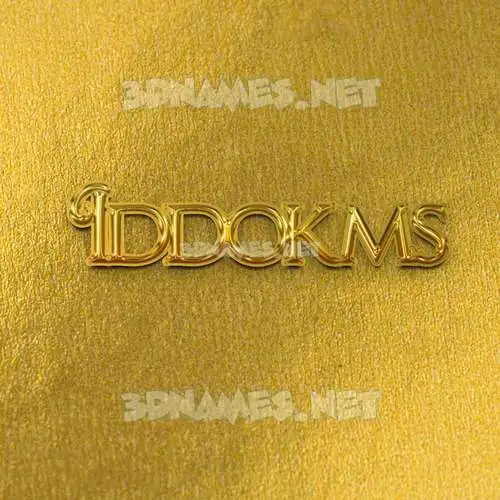 iddokms in All Gold style - 3D name wallpaper iddokms in All Gold style - 3D name wallpaper