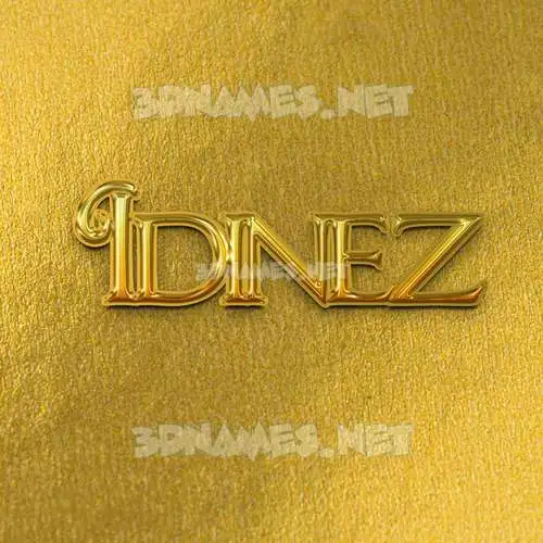 idinez in All Gold style - 3D name wallpaper idinez in All Gold style - 3D name wallpaper