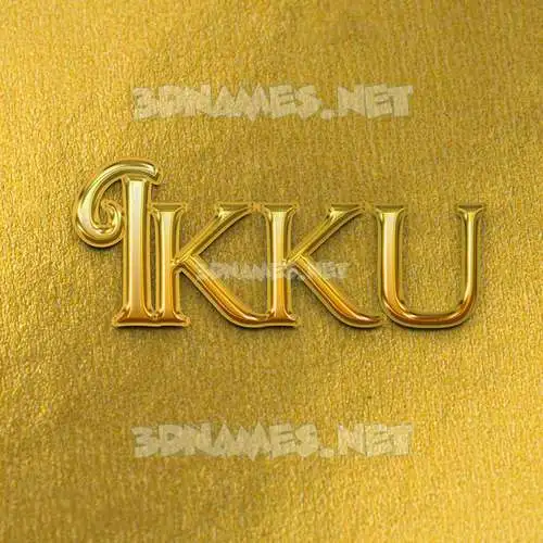 ikku in All Gold style - 3D name wallpaper ikku in All Gold style - 3D name wallpaper